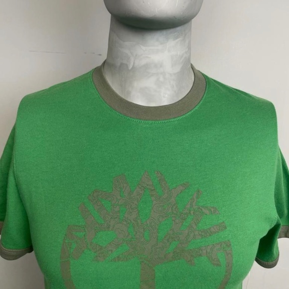 Timberland Short Sleeve Green T-Shirt Size: Small - Picture 3 of 7